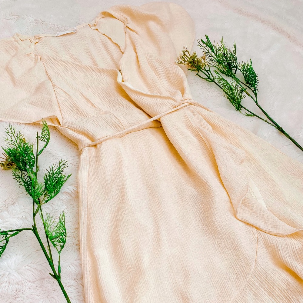 Lush | Tan Wrap Dress